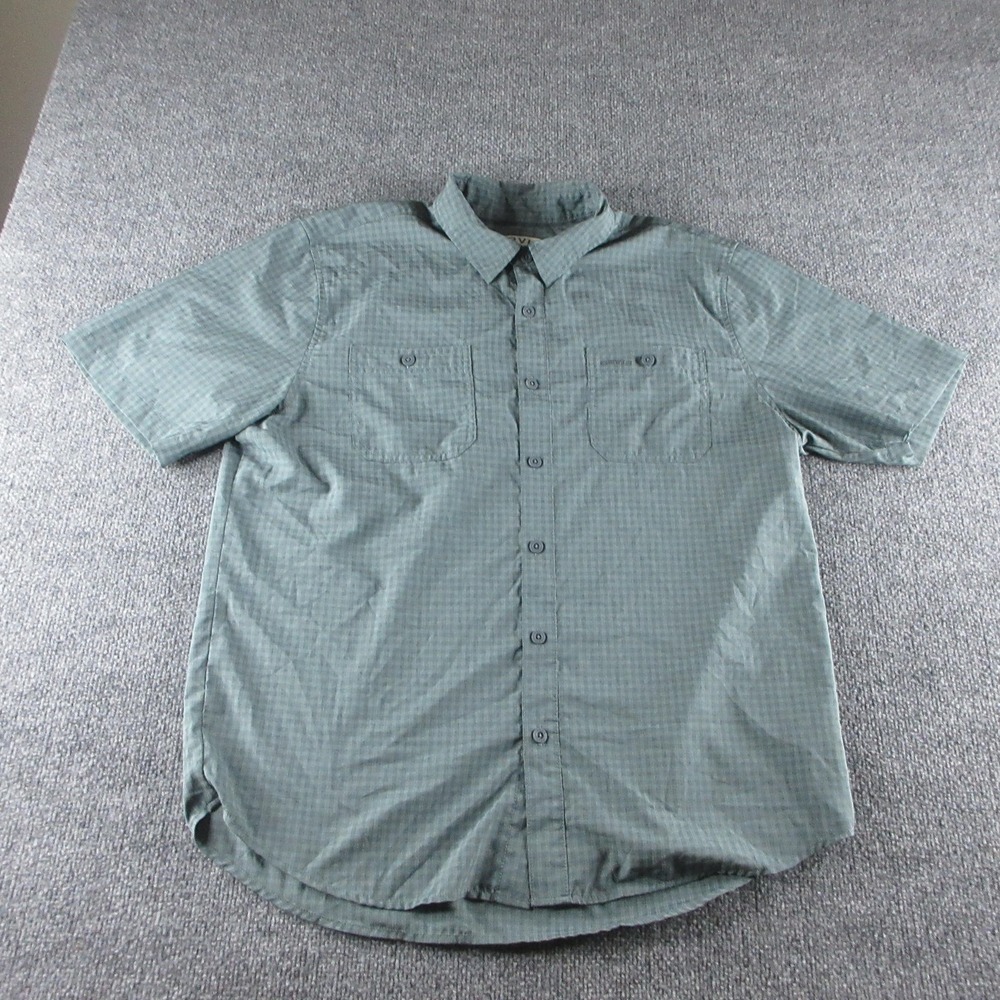 Orvis Shirt Mens L Green Check Short Sleeve Button Up Casual Outdoor Golf - Picture 2 of 9